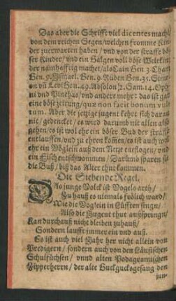Die Siebende Regel.