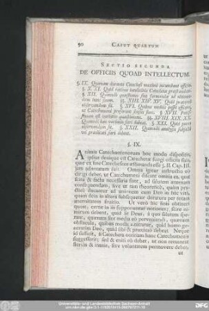 Sectio Secunda De Officiis Quoad Intellectum.