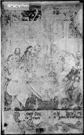 Malterdingen Evangelische Kirche Südempore Wandmalerei Abendmahl (um 1700)