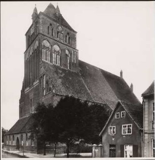 Marienkirche, Greifswald: Ansicht von Südwesten