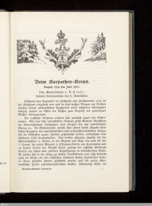 Beim Karpathen-Korps
