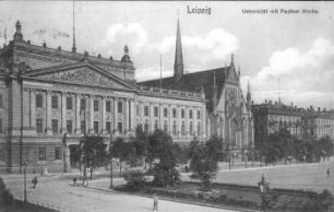 Leipzig: Universität mit Pauliner Kirche