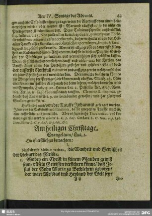 Am heiligen Christtage