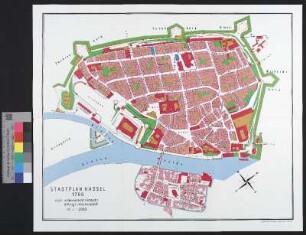 Kartenbeilage: Stadtplan von Kassel (nach Wasserhuhn) 1766