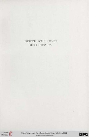 Griechische Kunst - Hellenismus