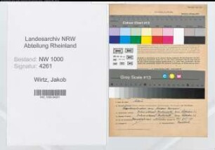 Entnazifizierung Jakob Wirtz, geb. 29.04.1893 (Postsekretaer)