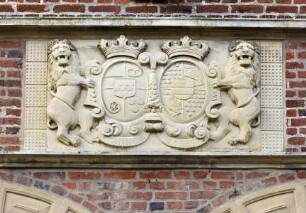 Allianzwappen Alexander II. von Velen uns seiner Frau Anna Magdalena von Bentheim