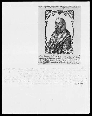 Georg Cruciger, Marburger Professor der Logik und Metaphysik, der hebräischen Sprache und der Theologie