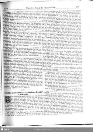 Jubelfeier der Uhrmacher-Verbindung "Urania" in Glashütte