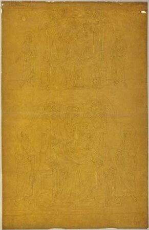 Detailansicht eines Altares von Duccio
