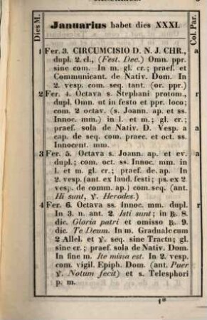 Directorium sive ordo divini officii recitandi et missae celebrandae. 1861