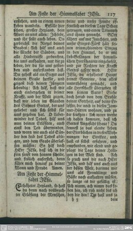 Am Feste der Himmelfahrt JEsu