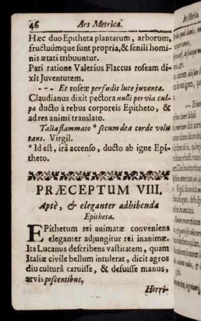 46-57, Praeceptum VIII - XI