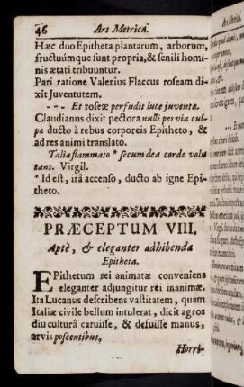 46-57, Praeceptum VIII - XI