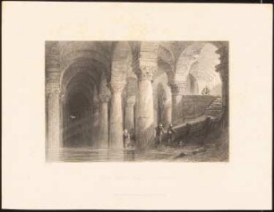 Yèrè-Batan-Serai (Zisterne Basilika), Konstantinopel: Perspektivische Innenansicht