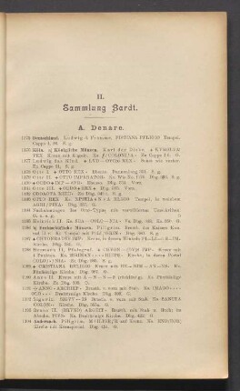II. Sammlung Bardt