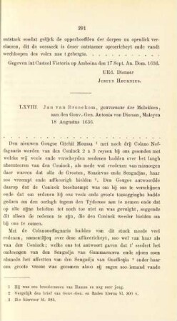 LXVIII. Jan van Broeckom, gouverneur der Molukken, aan den Gouv.-Gen. Antonio van Diemen, Maleyen 18 Augustus 1636