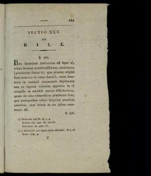 Sectio XXV. De Bile