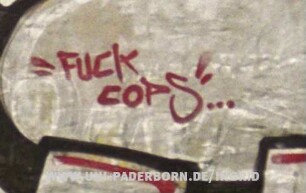 "FUCk COPS"...