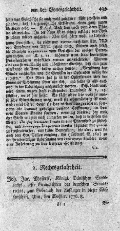 Erste Grundlehren des deutschen Staatsrechts.