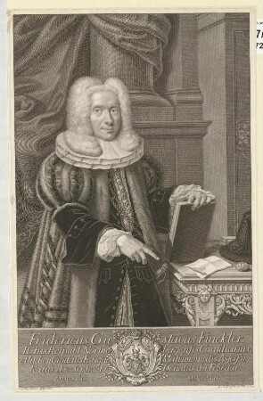 Fridericus Gustavus Finckler; geb. 10.09.1695; gest. 01.02.1742