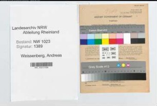 Entnazifizierung Andreas Weissenberg , geb. 08.10.1887 (Oberbrandmeister)