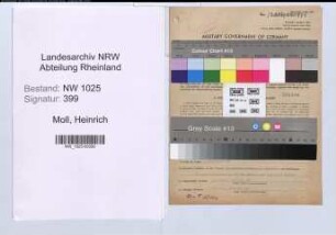 Entnazifizierung Heinrich Moll , geb. 25.08.1889 (Prokurist)