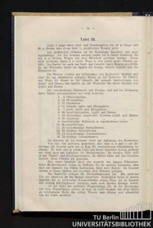 Tafel III. [Beschreibung]