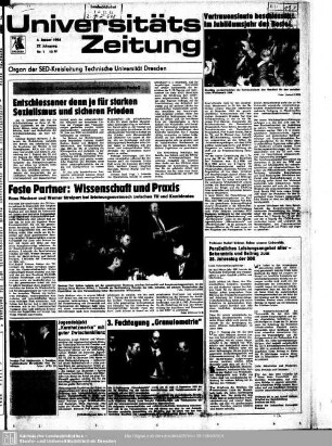 1984: Universitäts-Zeitung
