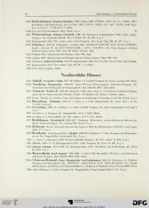 Neufürstliche Häuser (Nr. 1549-1741)