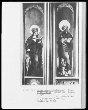 Die Heilige Katharina und der Apostel Petrus