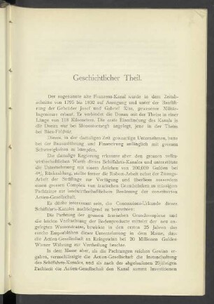 Geschichtlicher Theil
