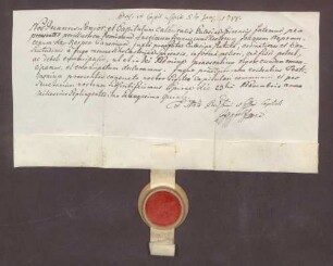 Documentum emancipationis Anselm Franz von Kerpen.