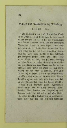 13. Gustav und Wallenstein bey Nürnberg. (1632, Jul. - Sept.)