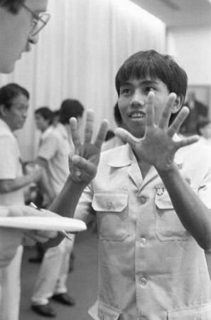 Training der A-Jugend-Fußballnationalmannschaft von Burma in der Sportschule Schöneck