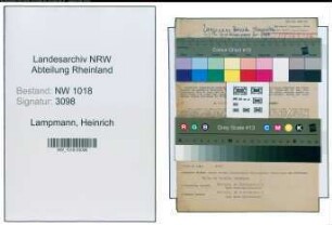 Entnazifizierung Heinrich Lampmann , geb. 28.05.1907 (Werkmeister)