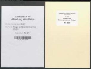 Amt Reineberg - Vogtei Quernheim: Protokoll des Katasterverhörs der Vogtei