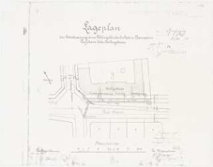 Wohnhäuser Berlin-Tempelhof: Alt-Tempelhof: Lageplan, Entwässerung 1:500
