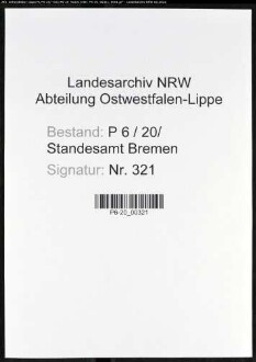 Heiratsregister Standesamt Bremen