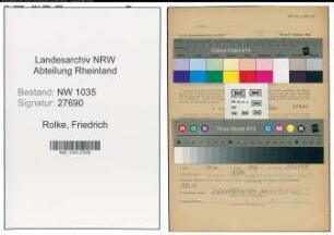Entnazifizierung Friedrich Rolke , geb. 14.09.1907 (Bergmann)