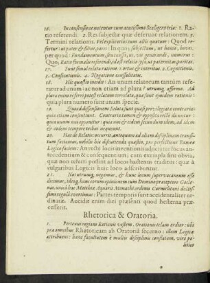 Rhetorica & Oratoria.