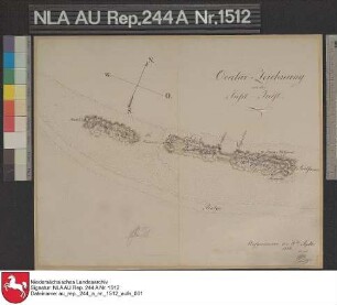 Plan von der Insel JUIST mit Einzeichnung der Dünen Druck gezeichnet von Plener Papier Format 39,7x31,5 M 1:29.000 (ca)