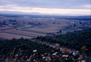 Merdingen: Landschaft in Richtung Vogesen vom Tuniberg aus