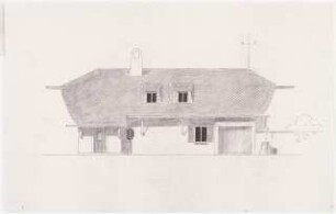 Wohnhäuser, St.Loup/Versoix (Häuser Schwebes und Platz): Haus Platz: Ansicht von N