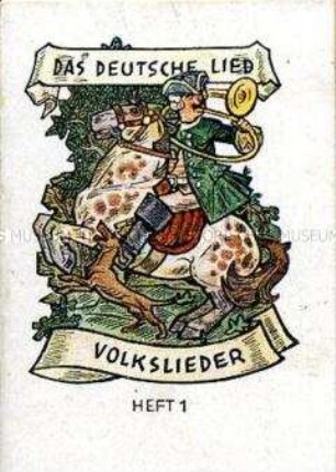 Minibroschüre des Winterhilfswerkes des Deutschen Volkes mit deutschen Volksliedern