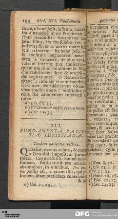 [Meditatio XLI. bis LI.]