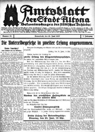 Die Unterelbegesetze in zweiter Lesung angenommen.