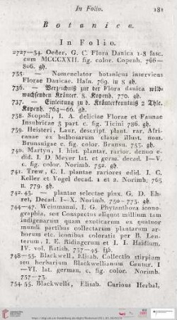 Botanica (Nr. 2727 - 3203)