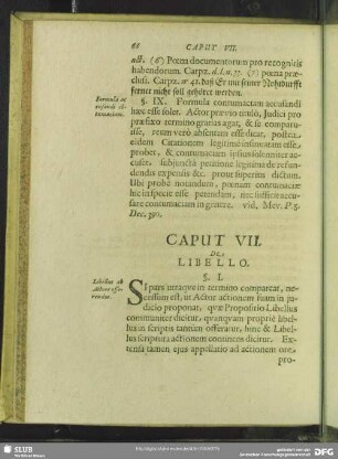 Caput VII. De Libello