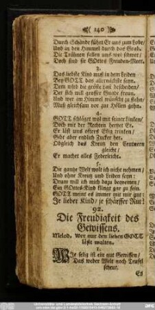 92. Die Freudigkeit des Gewissens.